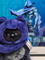 Peluche Valorant Shadow Omen Gato Juguete De Algodón Suave De 15 Cm Regalo De Juego Kawaii Decoración De Muñeco Unisex - details 0