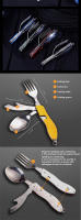 Juego De Cutlería De Acero Inoxidable Plegable 4 En 1 Para Picnic Al Aire Libre Incluye Cuchillo Fork Cuchara Y Abrebotellas - details 5