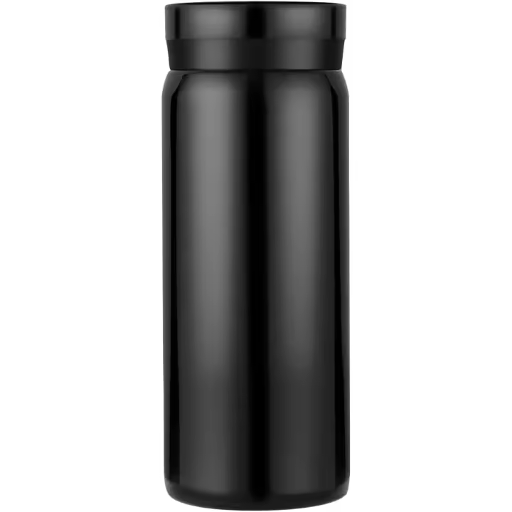 Botella Térmica para bebidas frías y Calientes, mantiene El color durante 12 horas y el frío Dura 6 Horas (Negro, 200 ml) - 1