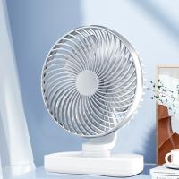 Ventilador Automático ostilante Silencioso, cateria de 4000 mAh y ventilador de Mesa USB de alto flujo de Aire, ventilador Pequeño portátil de 4 velocidades para Oficina, hogar y ExteriorO - details 0