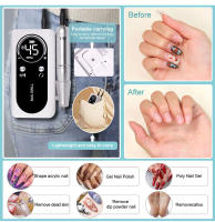Máquina De Uñas Eléctrica Portátil Profesional 45000RPM Bajo Ruido Recargable Para Manicura Y Peluquería En Salón - details 1