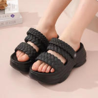 Sandalias De Verano Para Mujer Con Suela Antideslizante Ligera Y Confortable Cierre De Tobillo Plataforma Casual Playa - details 3