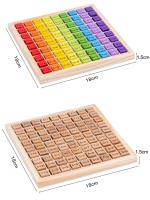 Juego De Tablero De Multiplicación En Madera Con 81 Cubos Bloques Montessori Tablero De 9x9 Con Respuestas Juguetes Educativos Para Niños Regalo Para Preescolar - details 11