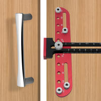 Juego De Herramientas De Carpintería Para Instalación De Manijas Y Pernos En Puertas Y Cajones Plantilla Ajustable De Muebles - details 9