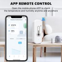 Sensor Inteligente De Temperatura Y Humedad Tuya Wifi Para Interior Compatible Con Smart Life APP Y Alexa Google Home Batería Recargable - details 0