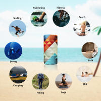 Toalla De Playa HiTurbo De Microfibra Secado Rápido Ultraligera Y Super Absorbente Con Estampado Bohemio Para Natación Y Fitness - details 4