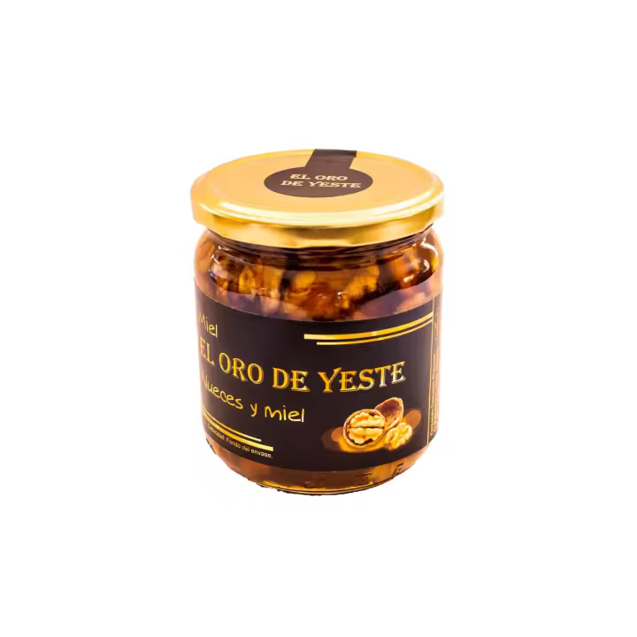 MIEL CON NUECES 475 g.  El Oro de Yeste. Cosecha propia. - 1