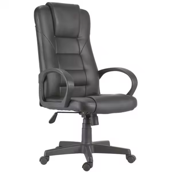 Silla de despacho Lawyer polipiel negro 118-126x64x64 cm Adec - 1
