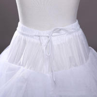 Petticoat De Tulle Blanco Para Vestido De Boda A-Line 4 Capas Sin Aros Accesorios De Boda Largos Underskirt Para Mujer - details 4