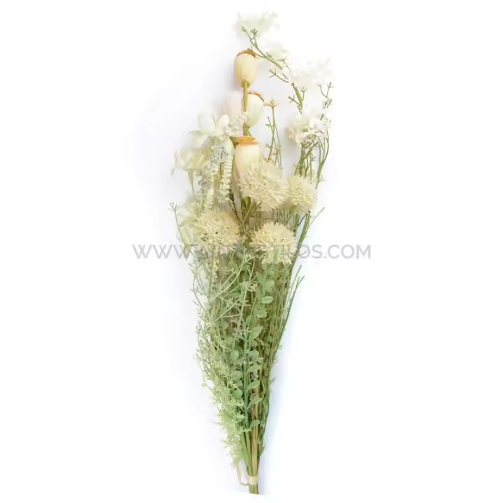 Flores de Tela Bush Layla - 70 Cm de Longitud - Decoración para Tocados y Complementos - 1