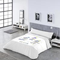 DECASATEXTIL Funda Nórdica Infantil- Cama 90- Cama 105 -Juvenil – 3 Piezas – Funda nordica, Bajera y Almohadón – Reversibles - Algodón/Poliéster- Suave Transpirable- SURFFERS Gris - details 1