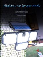 Lámpara De Pared Solar Exterior Con 182 LED Y Cabezas Ajustables Luz De Seguridad IP65 Impermeable Con 3 Modos De Trabajo Luz De Inundación LED Moderna - details 0