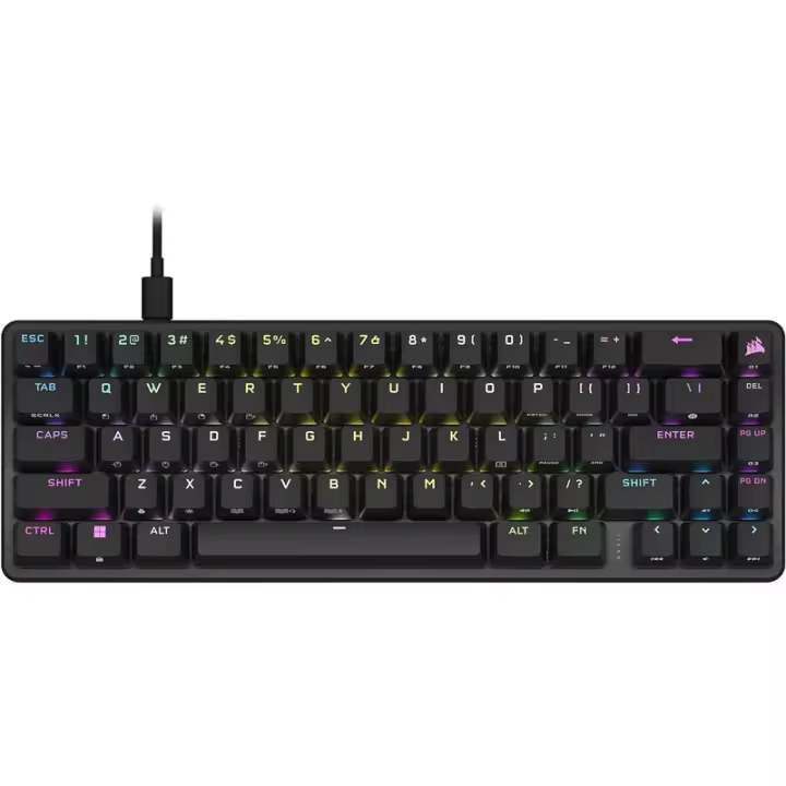Corsair | Black | K65 PRO MINI RGB | Mechanical Gaming Keyboard | Wired | NA | USB Type-A | 600 g | OPX - 1