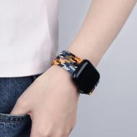 Correa De Pulsera Para Apple Watch Trenzada Solo Loop Elasticidad Nylon 40mm 41mm 44mm 45mm 49mm Compatible Con Series 8 3 SE 6 7 Ultra Para Hombres Mujeres Niños - details 14