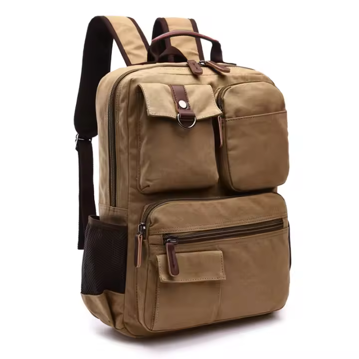 Mochipa De Lona Para Hombres MARKROYAL Bolso De Hombre Para Estudiantes Con Capacidad Para Portátiles De 15 Pulgadas Bolsa Escolar Casual Para Adolescentes - 1