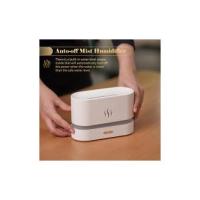 Humidificador de aire Aceites esenciales, simulación llama niebla humidificador 2 brillo noche luz silencioso USB humidificador 180ml, con función de apagado automático - details 0