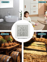 Sensor De Temperatura Y Humedad WiFi LCD Tuya Compatible Con Alexa Y Google Home Automación Doméstica Medidor De Clima Para El Hogar - details 4