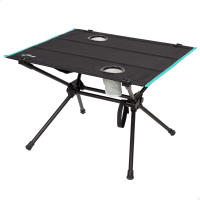 Aktive - Mesa camping plegable 62x56x42 cm, con portavasos y bolsillo de malla, estructura estable y ligera, soporta hasta 100 kg, fácil de montar y transportar con bolsa incluida, ideal para exteriores, pícnics y escapadas - details 0