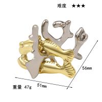 Juguete De Rompecabezas Mágico De Serie Oceánica En Aleación Juego Para Niños Y Adultos Regalo Divertido Metal 3D PUZZLE - details 5