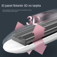 Placa Alisadora Inteligente 2025: 2 EN1 Liso/Rizado + Panel Cerámica 3D Floating | 4 Precios de Temperatura (120 °C-200 °C), Calefacción en 30S | Voltaje Automático 100-240V, diseño Mini Portátil para Viaje | Incluye Bolsa Térmica + Aceite Protector - details 1
