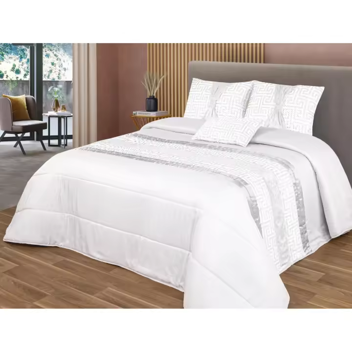 Colcha decorativa, con tres cojines relleno incluido,edredones cama edredon bouti calidad superior,Cómodo y duradero vale para Cama135/150cm Tamaño 250x260cm - 1