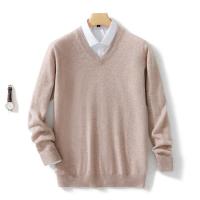 Suéteres De Lana Para Hombre V-Neck Oveja Cashmere Calidad Superior Abrigo Casual Otoño Primavera Ropa De Mujer - details 13
