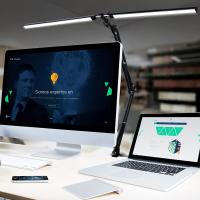 Lámpara De Escritorio LED Sin Escala Dimmable Luz De Monitor USB Para Oficina Estudio Lectura Fijación De Iluminación - details 17