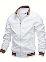 Chaqueta Deportiva Informal para Hombre – Estilo Safari Transpirable, Color Sólido con Detalle de Rayas, Moda Primavera-Verano 2024 - details 4