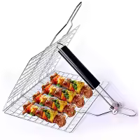 Cesta Portátil para Asar Pescado Maple Inoxidable con Mango Extraible - details 1