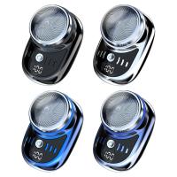 Mini Afeitadora Eléctrica USB Recargable Peluca De Viaje Portátil Con Pantalla Digital Afeitadora De Barba Desmontable Material Plástico Tamaño Compacto Para Hombres - details 8