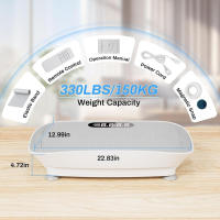 ALLINLIFE Máquina de ejercicios de placa de vibración, Máquina de drenaje linfático 150W , Placa de potencia de fitness, Tablero de pérdida de peso, Plataforma vibratoria de fitness, Gimnasio en casa agitador - details 2