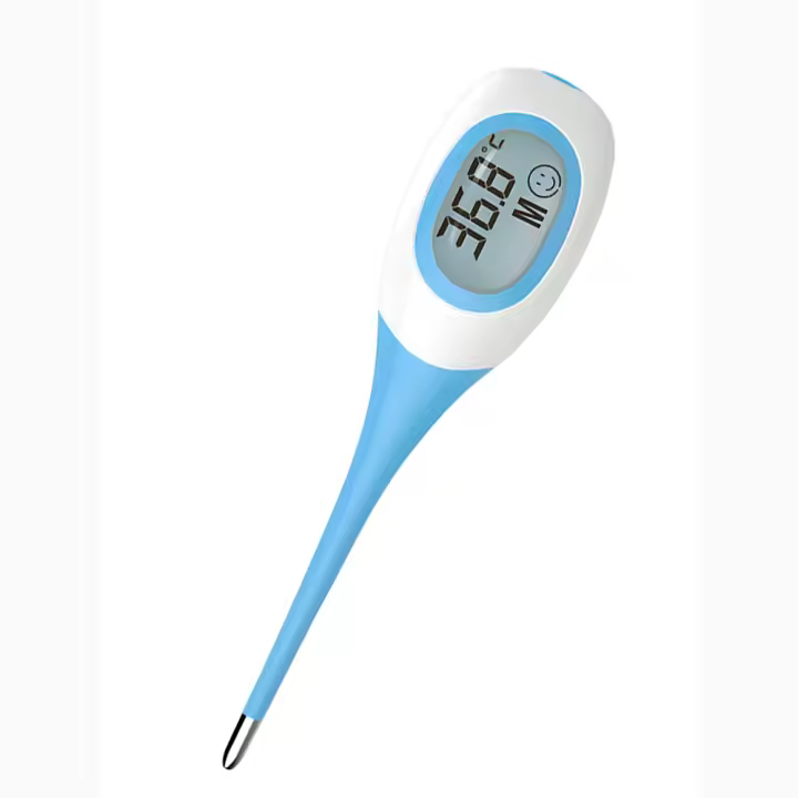 Termómetro Digital Electrónico Para Cabeza Suave Celsius Fahrenheit Uso Oral Y Corporal Para Niños Y Adultos - 1