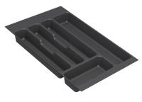 AZERO - Cubertero recortable para cajón de cocina color antracita, para ordenar cubiertos y utensilios de cocina material PVC profundidad de 473mm y altura de 45mm - details 5