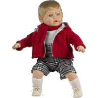 Muñecas Berbesa, Baby dulzón llorón chaqueta roja, bufanda, 62 cm, Muñecas para niñas muñecas juguetes para niñas muñecas recien nacidas muñecas recien nacidos - details 0