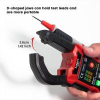 Pinza Digital Inteligente KAIWEETS KC602, 6000 Cuentas True-RMS, Rango Automático, Corriente AC/DC, Función de Detección NCV, Pantalla Grande en Color HD, Función de Autocomprobación y Medición de Inrush, Modo Inteligente Mejorado - details 12
