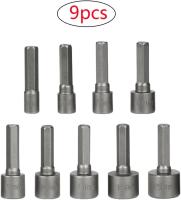 9-Piece Socket Wrench Kit Socket Set Hex Deep Socket Set Socket y Bit Set Socket Adaptador de enchufe para Ratchet Socket Driver Parts - details 0