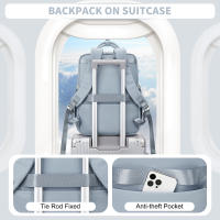 Mochila Para Laptop De 15.6 Pulgadas Estilo Coreano Vintage Bolsa De Viaje Mochila De Negocios Para Hombres Y Mujeres Bolsa Escolar - details 5
