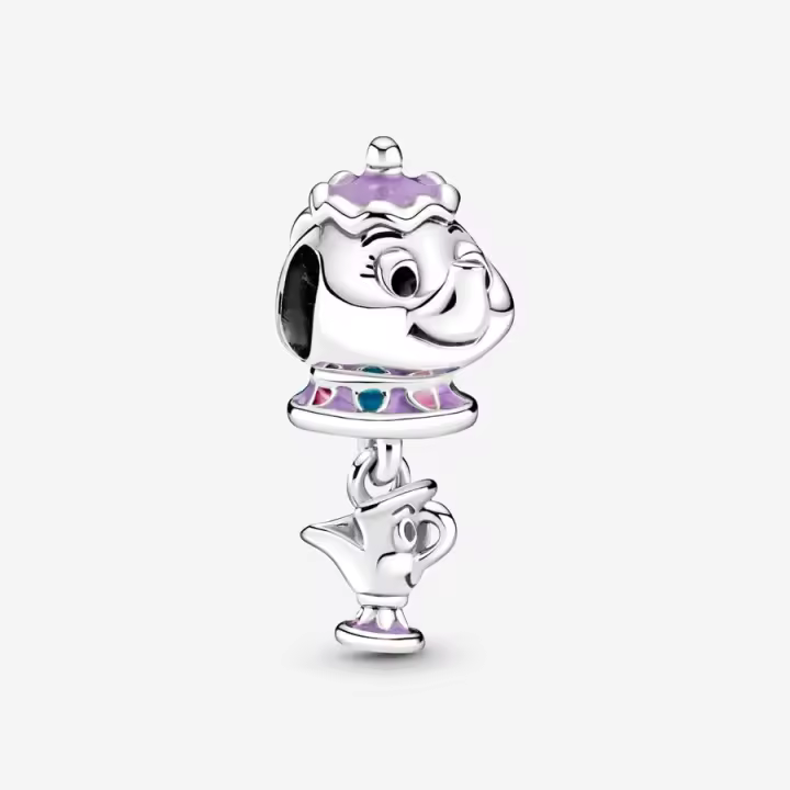 Pandora Charm Colgante Mujer Plata de Ley Sra. Potts y Chip La Bella y la Bestia de Disney 799015C01 - 1