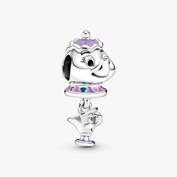 Pandora Charm Colgante Mujer Plata de Ley Sra. Potts y Chip La Bella y la Bestia de Disney 799015C01 - 1