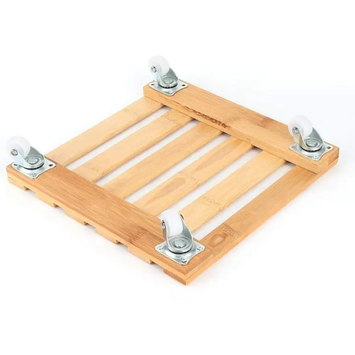 G Plant Pot Cart, Soporte de bandeja de planta móvil Soporte de planta con ruedas para patio - 1