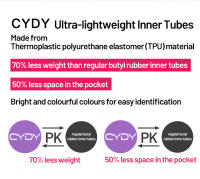Tubo Interno De Bicicleta CYDY TPU Para Rueda De 700C Varios Tamaños Gravel MTB 29er Ciclismo Bicicleta Peso 46G - details 4