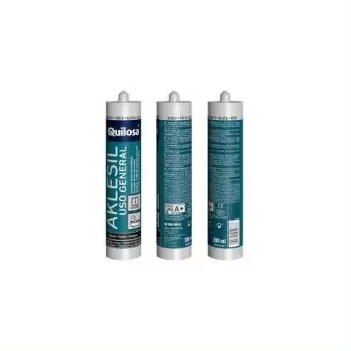 QUILOSA SILICONA ACIDA AKLESIL NEGRA TUBO 290 ML. - 1