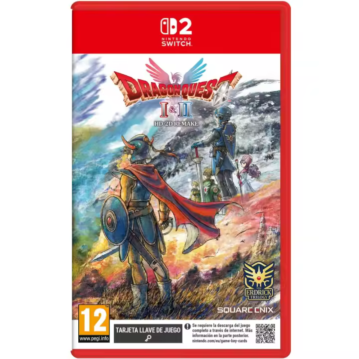DRAGON QUEST I & II HD 2D REMAKE SWICTH2 TARJETA LLAVE DE JUEGO PARA NIINTENDO SWITCH 2 VERSIÓN ESPAÑOLA GARANTÍA EU - 1