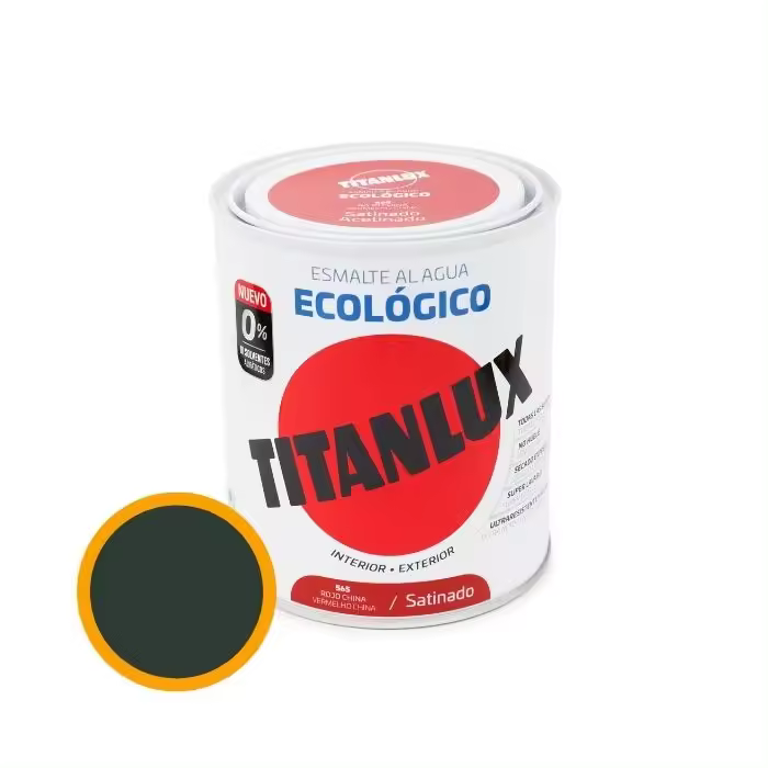 Esmalte Al Agua Ecológico Titanlux 750ml - Acabado Perfecto y Resistente - 1