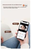 Cámara De Seguridad Para Bebé Con Visión Nocturna Infrarroja Y Control Remoto Graffiti APP WiFi Monitoreo De Temperatura Y Sonido Cámara Inteligente Para El Hogar - details 9
