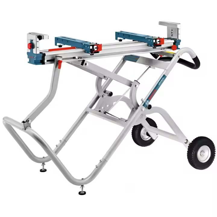 Bosch Professional Mesa de trabajo para ingletadora, Azul, Acero Inoxidable, extensión 2 m 50 - 1