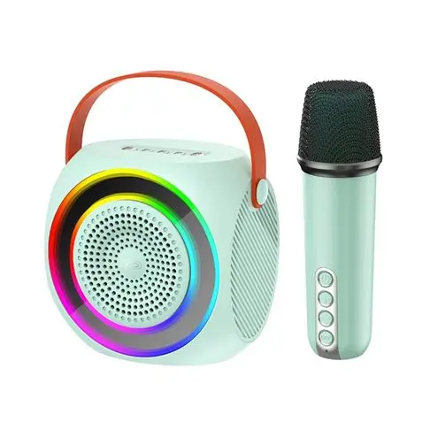 Altavoz Karaoke Bluetooth XO F42 RGB + Microfono Azul - 1