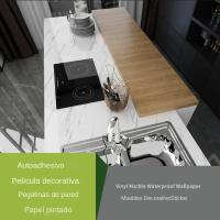 Papel Tapiz Vinilo Antigoteado De Marmol Autoadhesivo Impermeable Para Decoración De Cocina Resistente a La Humedad Y Moho - details 23