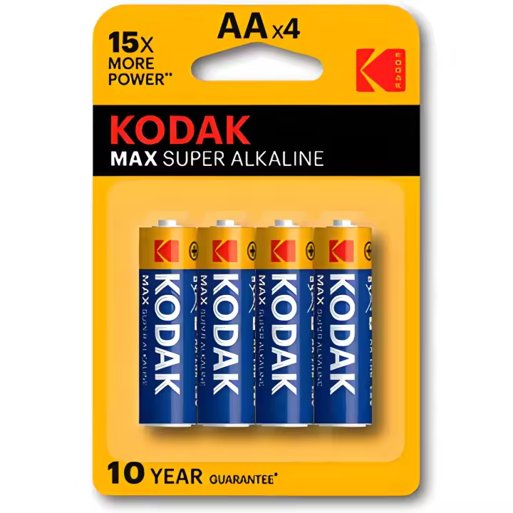 Blister pilas kodak alcalina max aa lr6 1.5v -  blister blister 4 pilas - 1
