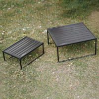 Mesa Plegable Ligera Y Duradera Para Camping Y Viajes BBQ Picnic Equipamiento Portátil Simple Y Antiviento De Aleación De Aluminio - details 1